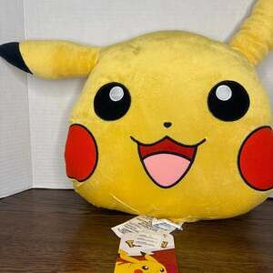 Pokemon Pikachu Head Plush Pillow Stuffed Animal Toy 2019 Toy Factory